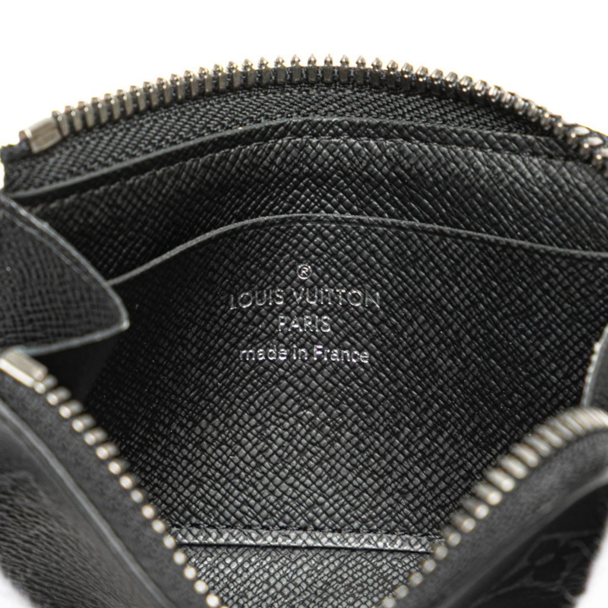 Louis Vuitton Black Leather Pvc Coin Purse/Coin Case (Pre-Owned)