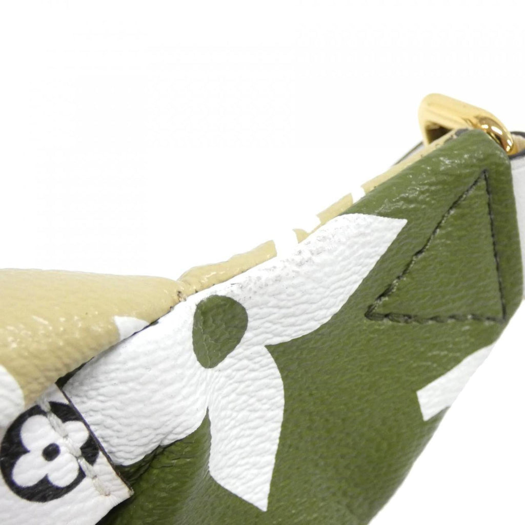 Louis Vuitton Green Khaki Coated Canvas Shoulder Bag (Pre-Owned)
