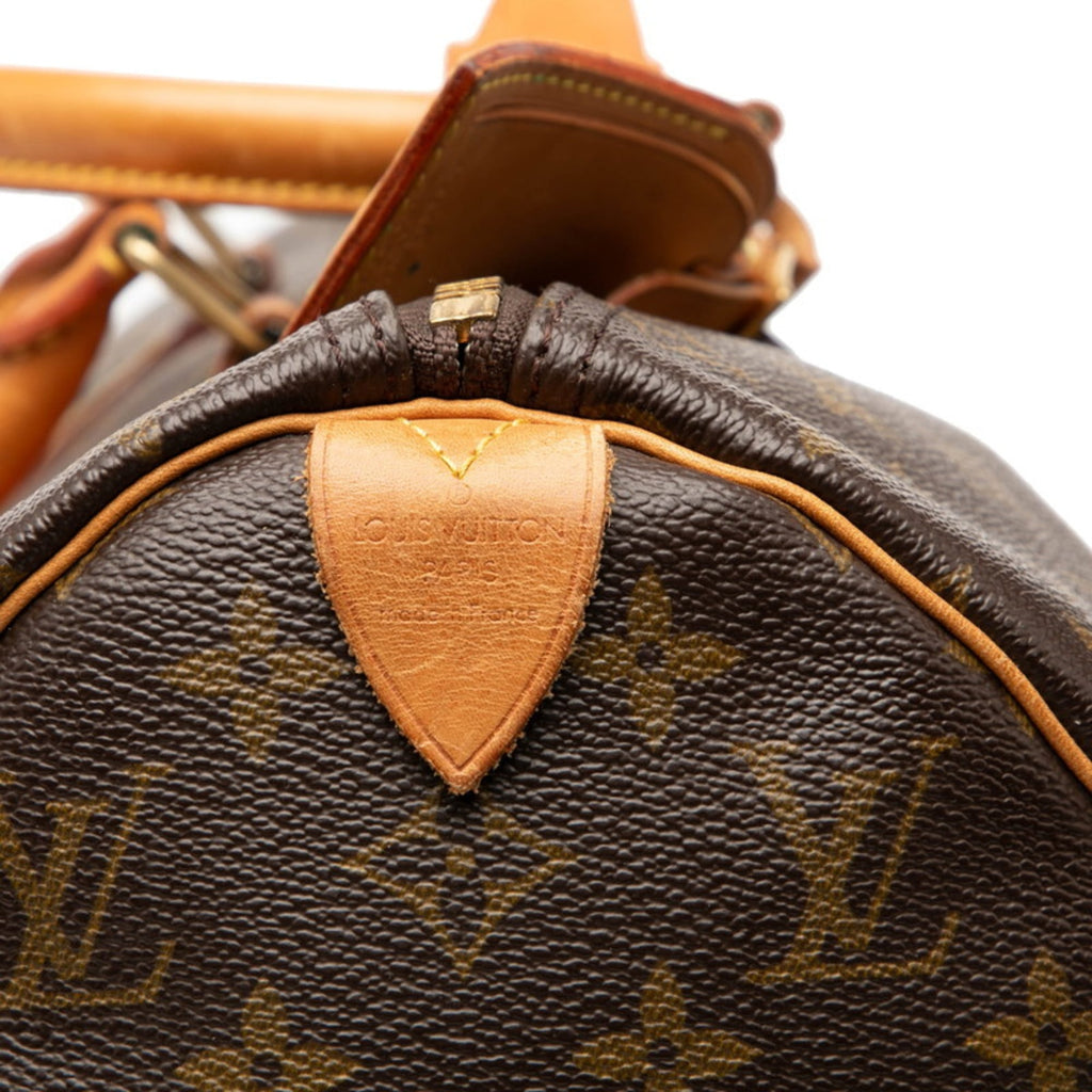 Louis Vuitton Brown Pvc Leather Boston Bag Handbag (Pre-Owned)