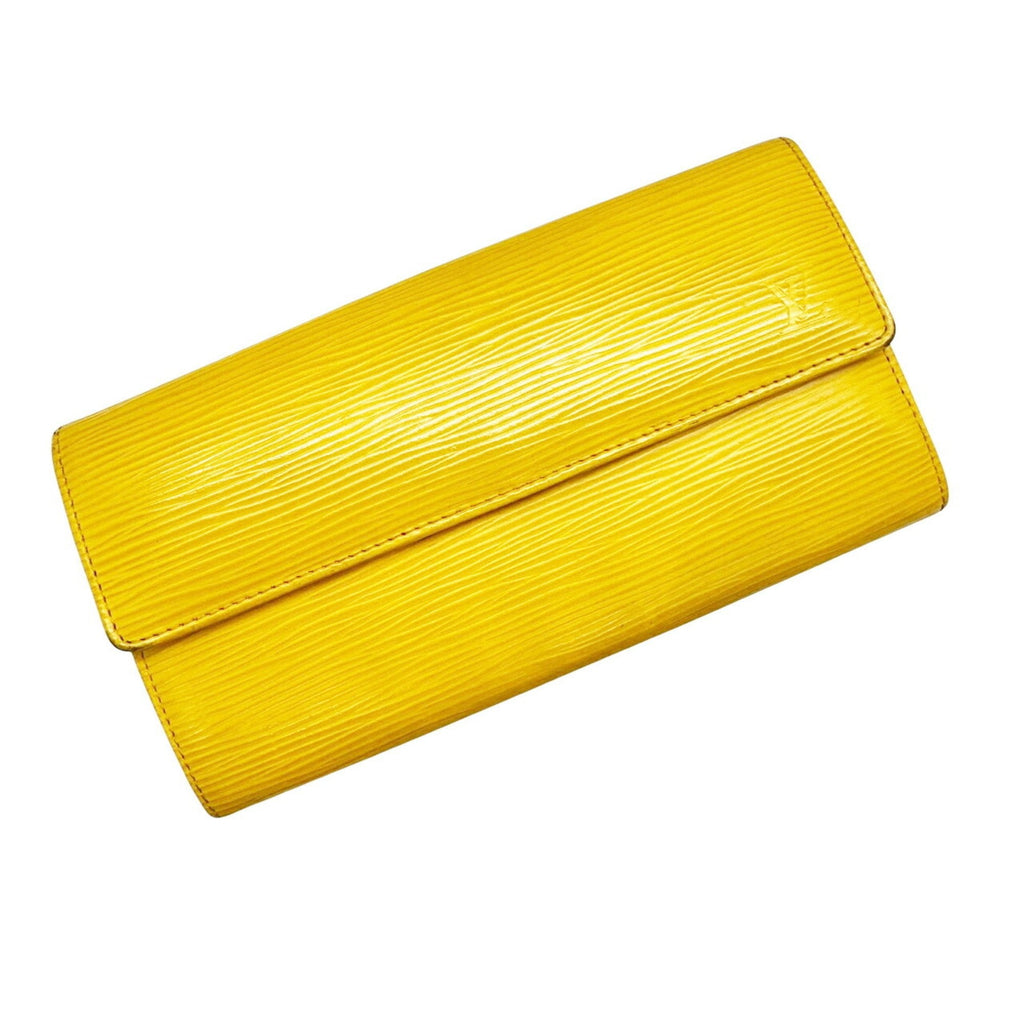 Louis Vuitton Yellow Epi Leather Long Wallet (Bi-Fold) (Pre-Owned)
