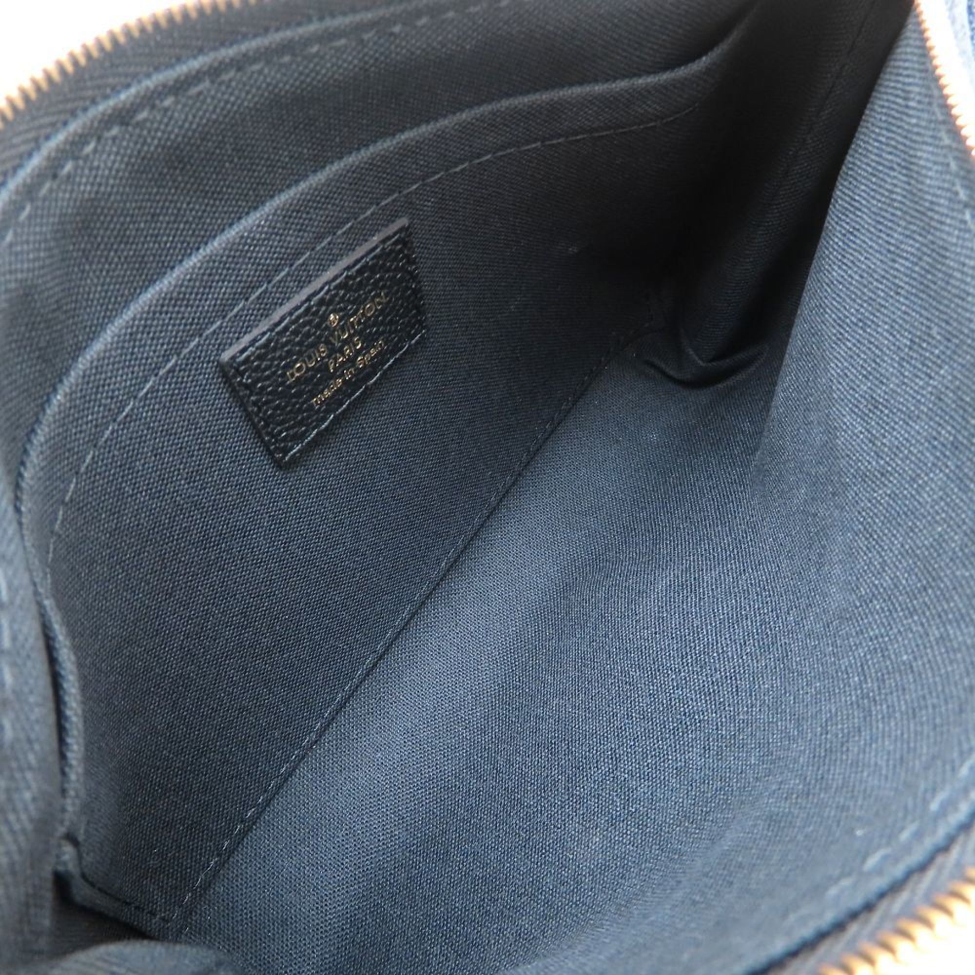 Louis Vuitton Monogram Brown Noir Canvas Leather Handbag (Pre-Owned)