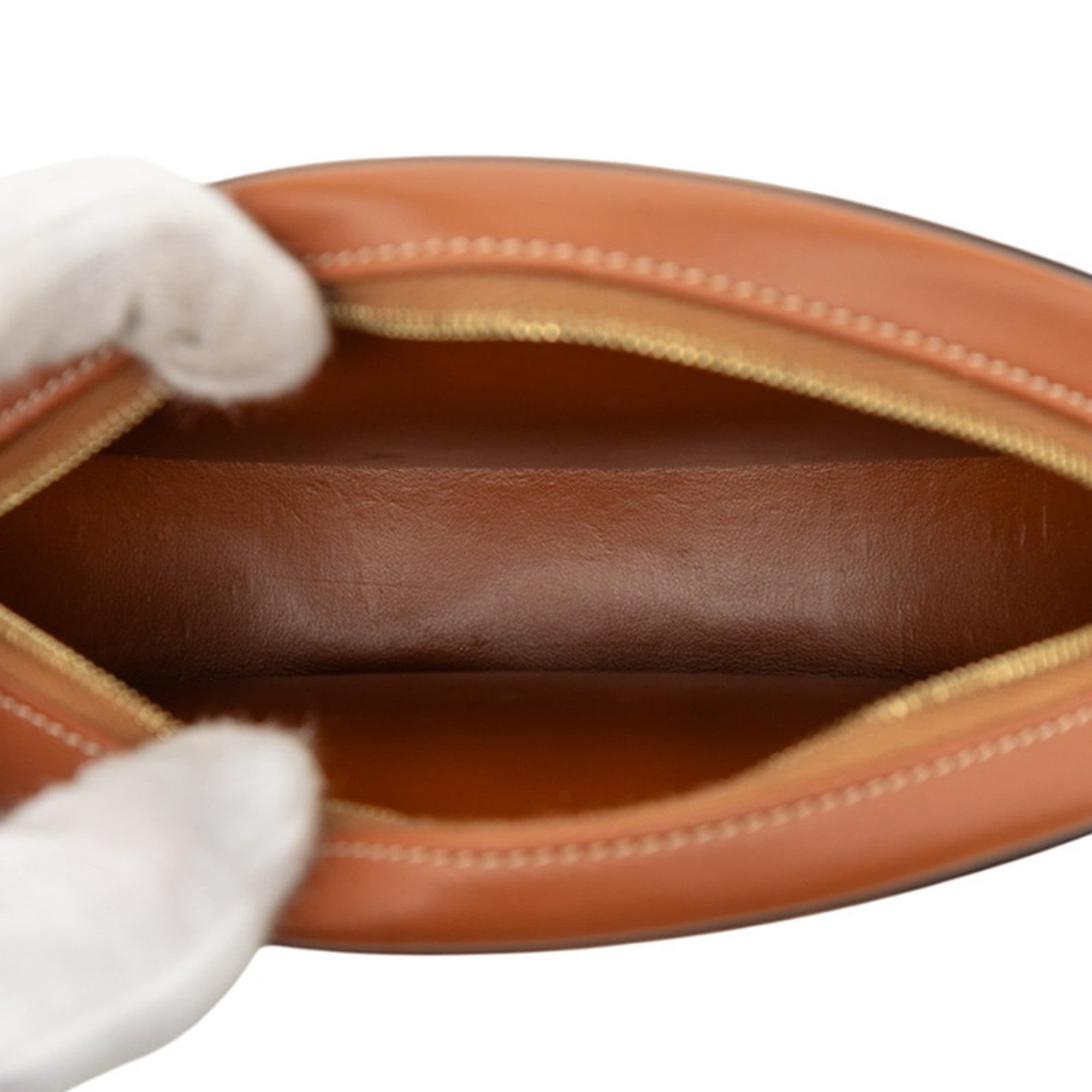 Triomphe Oval Crossbody Bag Leather