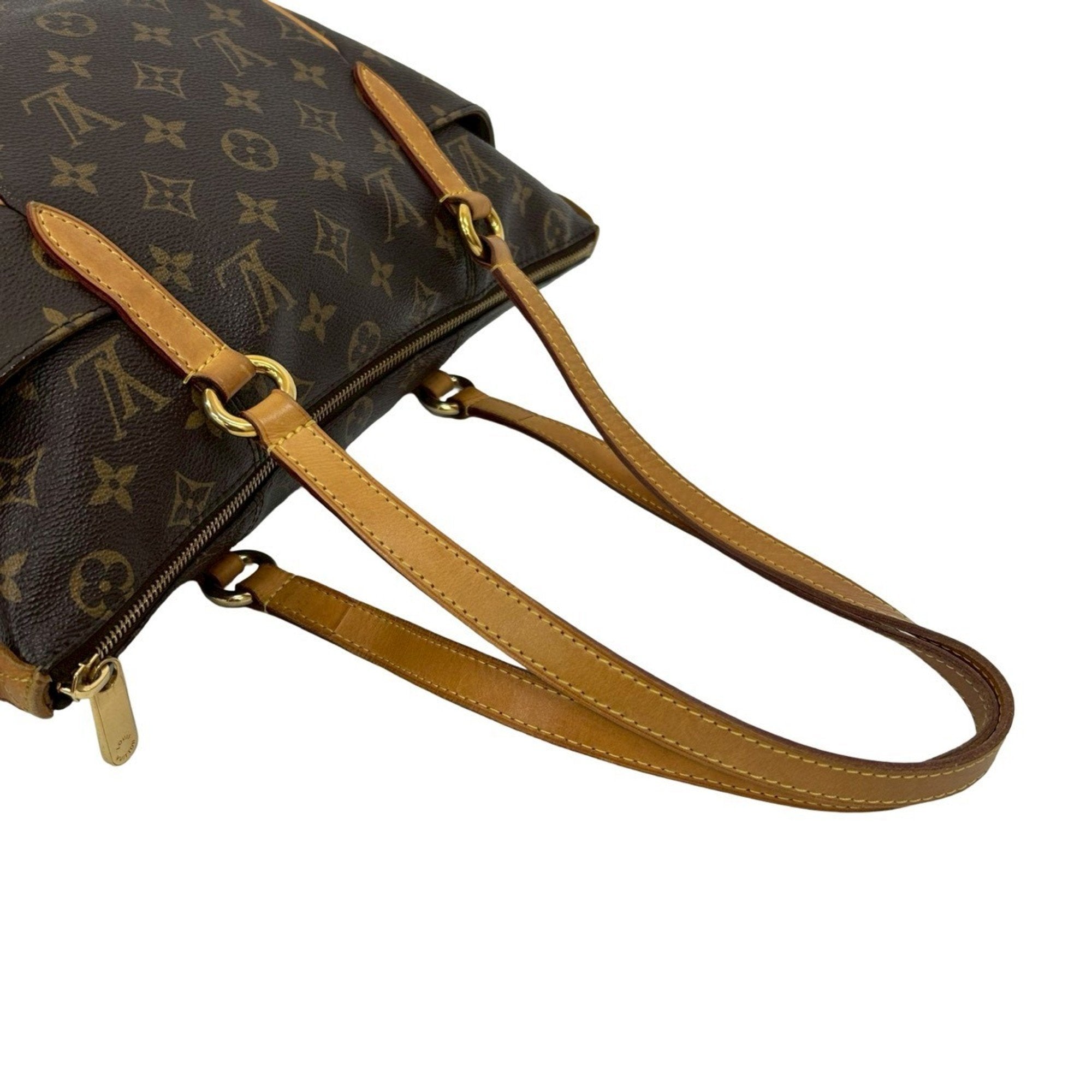 Louis Vuitton Brown Leather Pvc Handbag Shoulder Bag Tote Bag (Pre-Owned)