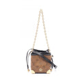 Louis Vuitton Black Brown Monogram Reverse Coated Canvas Shoulder Bag (Pre-Owned)