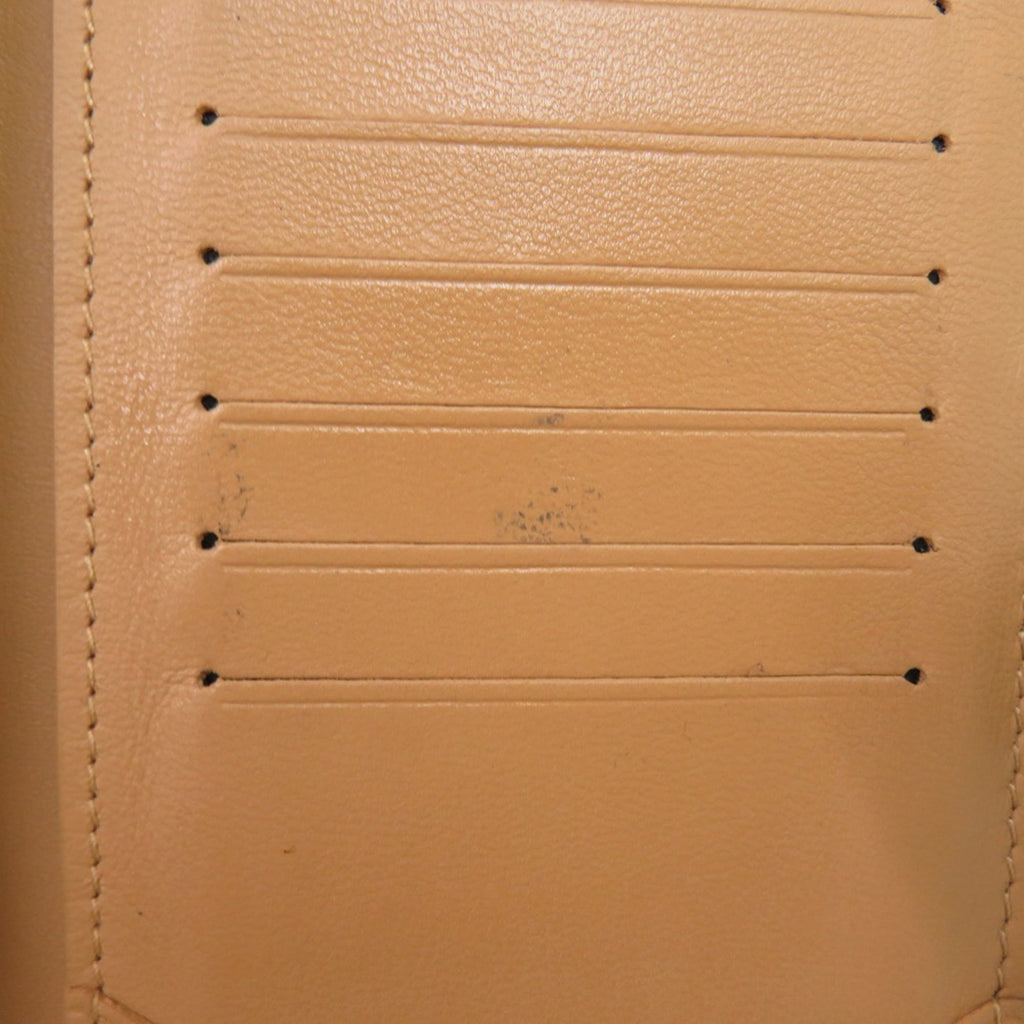 Louis Vuitton Black Noir Leather Long Wallet (Bi-Fold) (Pre-Owned)
