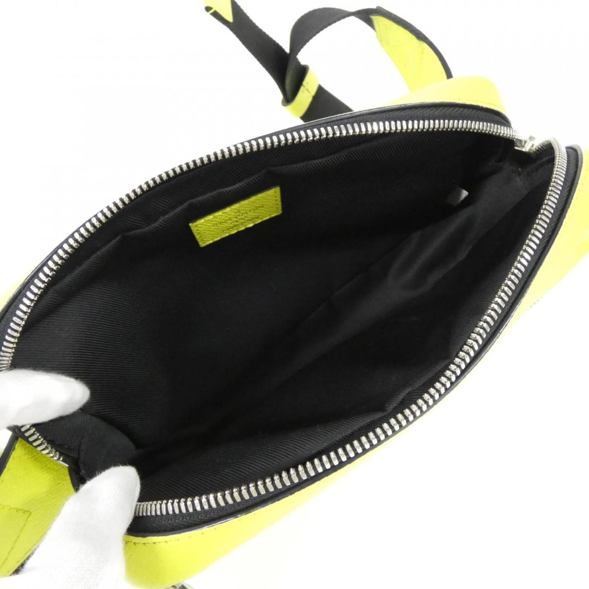 Louis Vuitton Jaune Yellow Coated Canvas Leather Shoulder Bag (Pre-Owned)