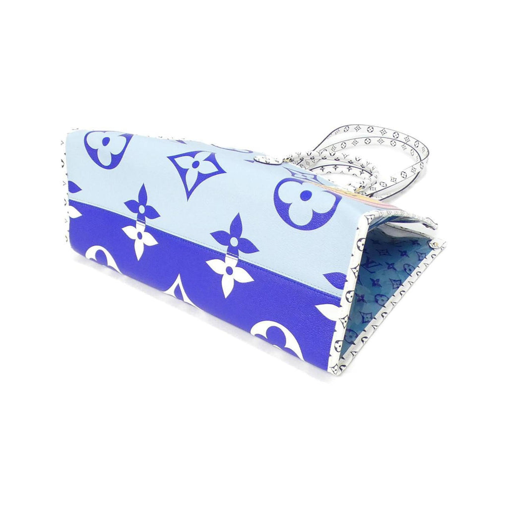 Louis Vuitton Blue Coated Canvas Handbag (Pre-Owned)