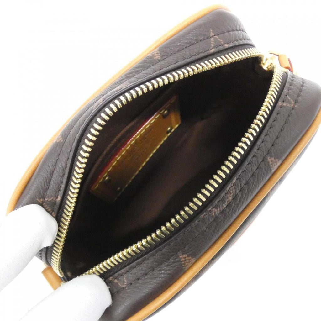 Louis Vuitton Monogram Marron Leather Shoulder Bag (Pre-Owned)