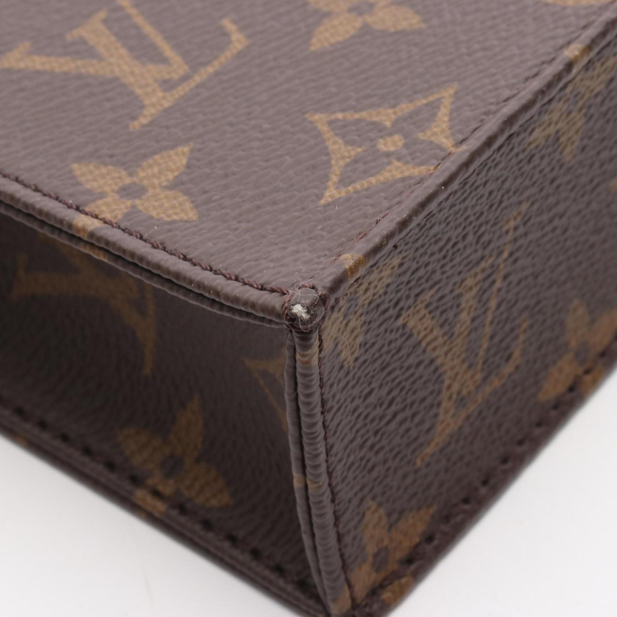 Louis Vuitton Brown Monogram Coated Canvas Leather Handbag (Pre-Owned)
