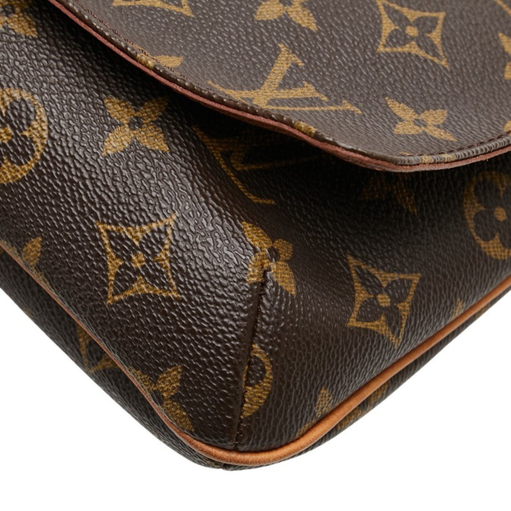 Louis Vuitton Monogram Brown Pvc Leather Handbag Shoulder Bag (Pre-Owned)