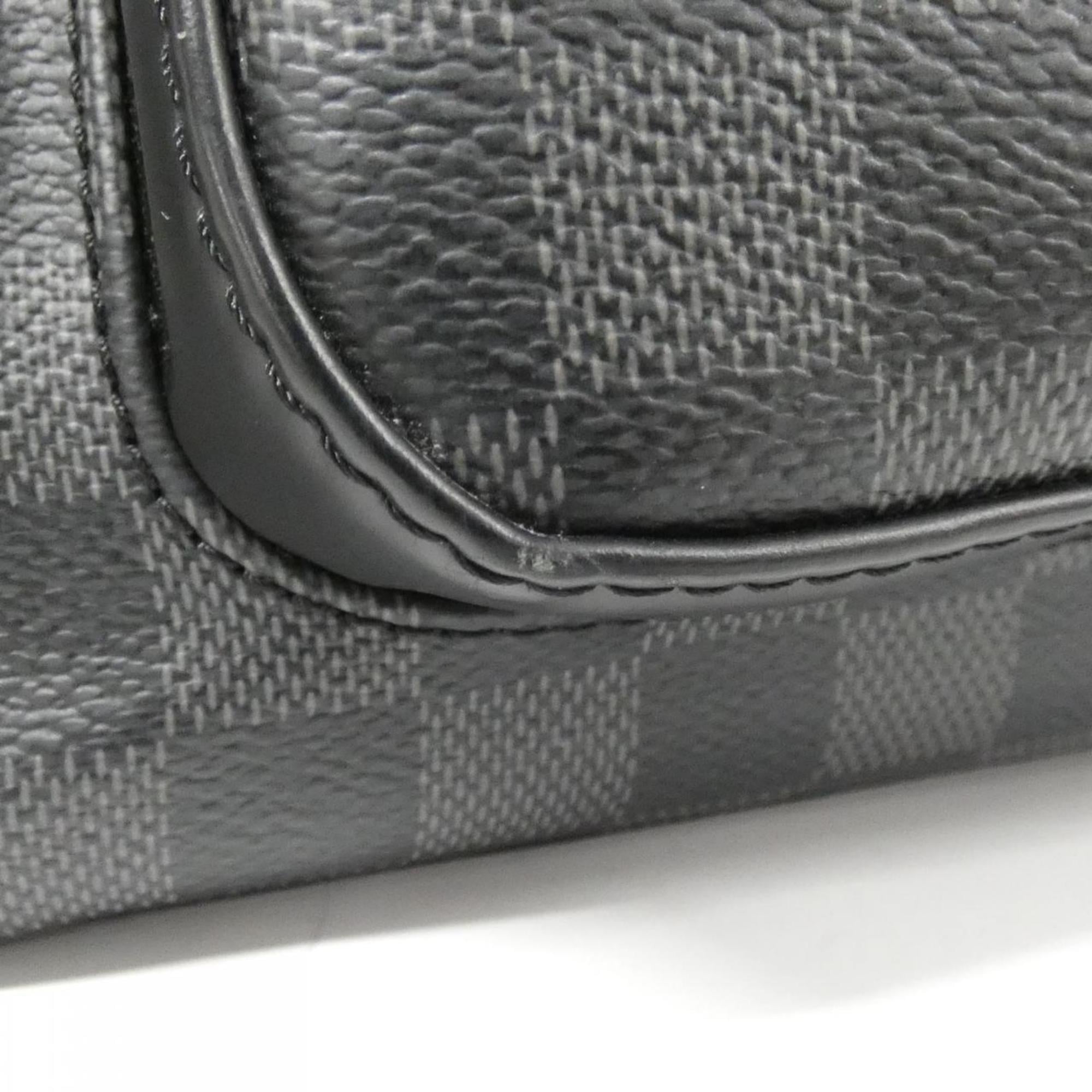 Louis Vuitton Graphite Coated Canvas Backpack (Pre-Owned)