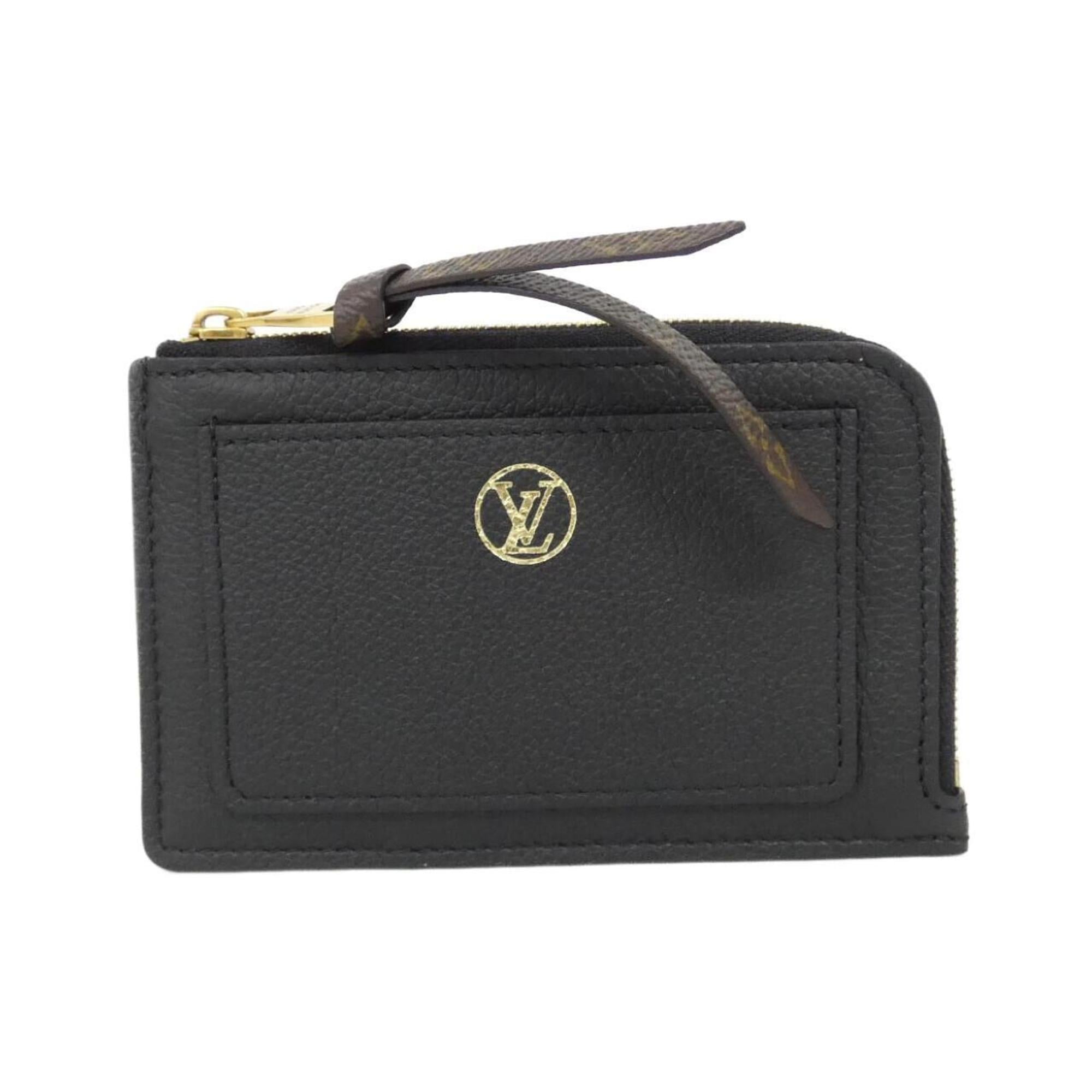 Louis Vuitton Black Leather Coin Purse/Coin Case (Pre-Owned)