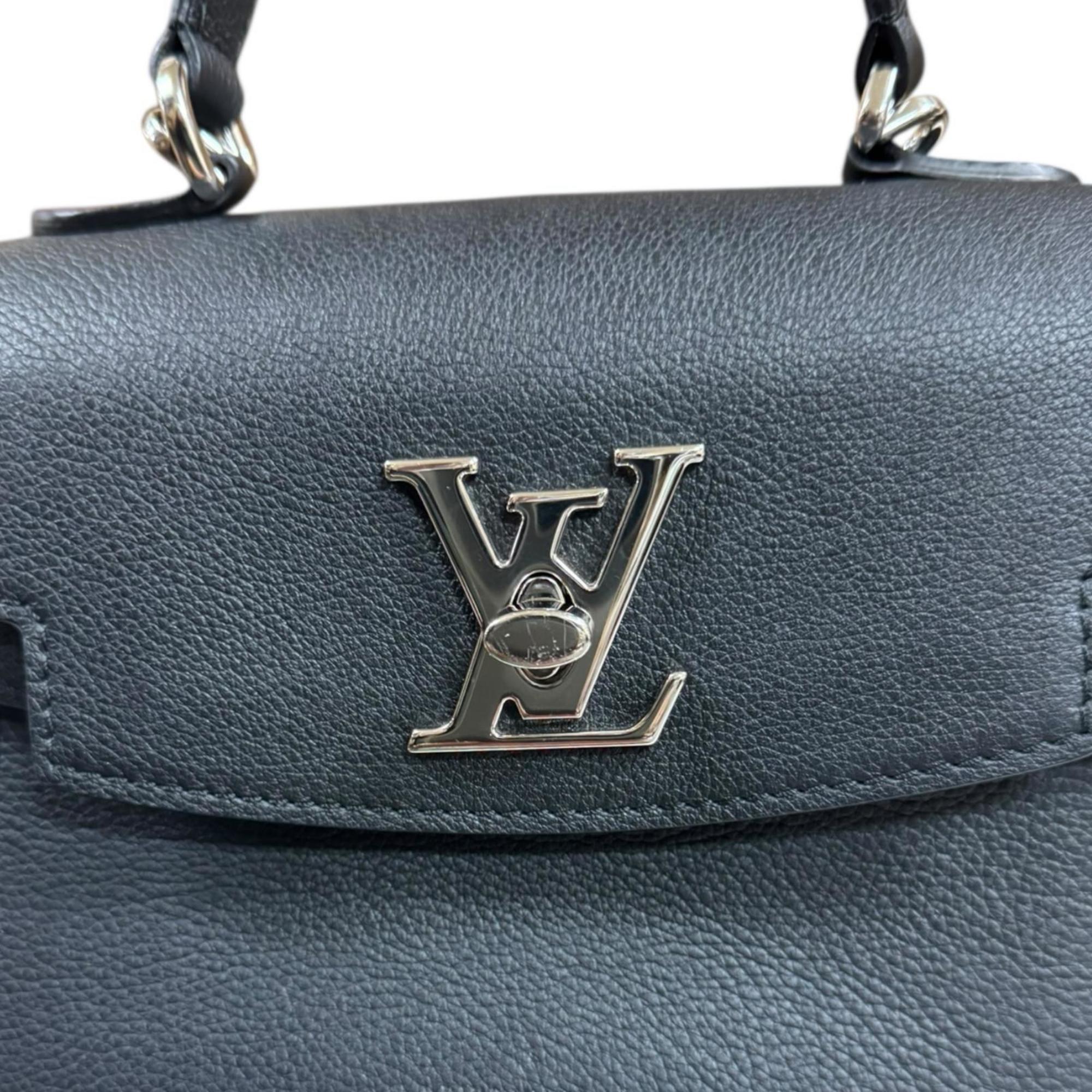 Louis Vuitton Black Noir Leather Shoulder Bag (Pre-Owned)