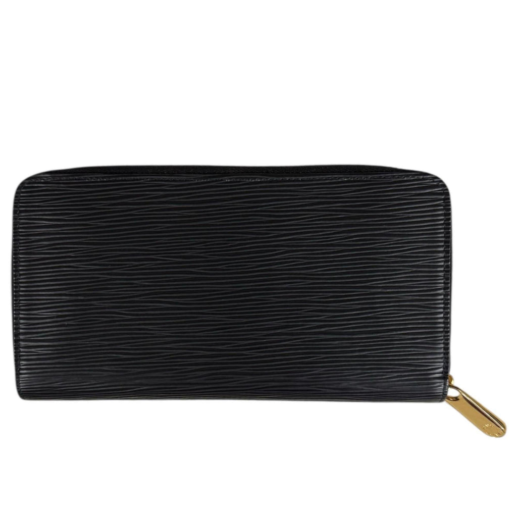 Louis Vuitton Black Noir Epi Leather Long Wallet (Bi-Fold) (Pre-Owned)