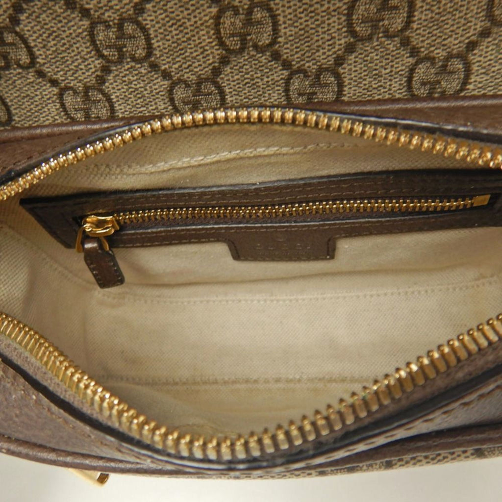 Ophidia Flap Shoulder Bag GG Coated Canvas Mini
