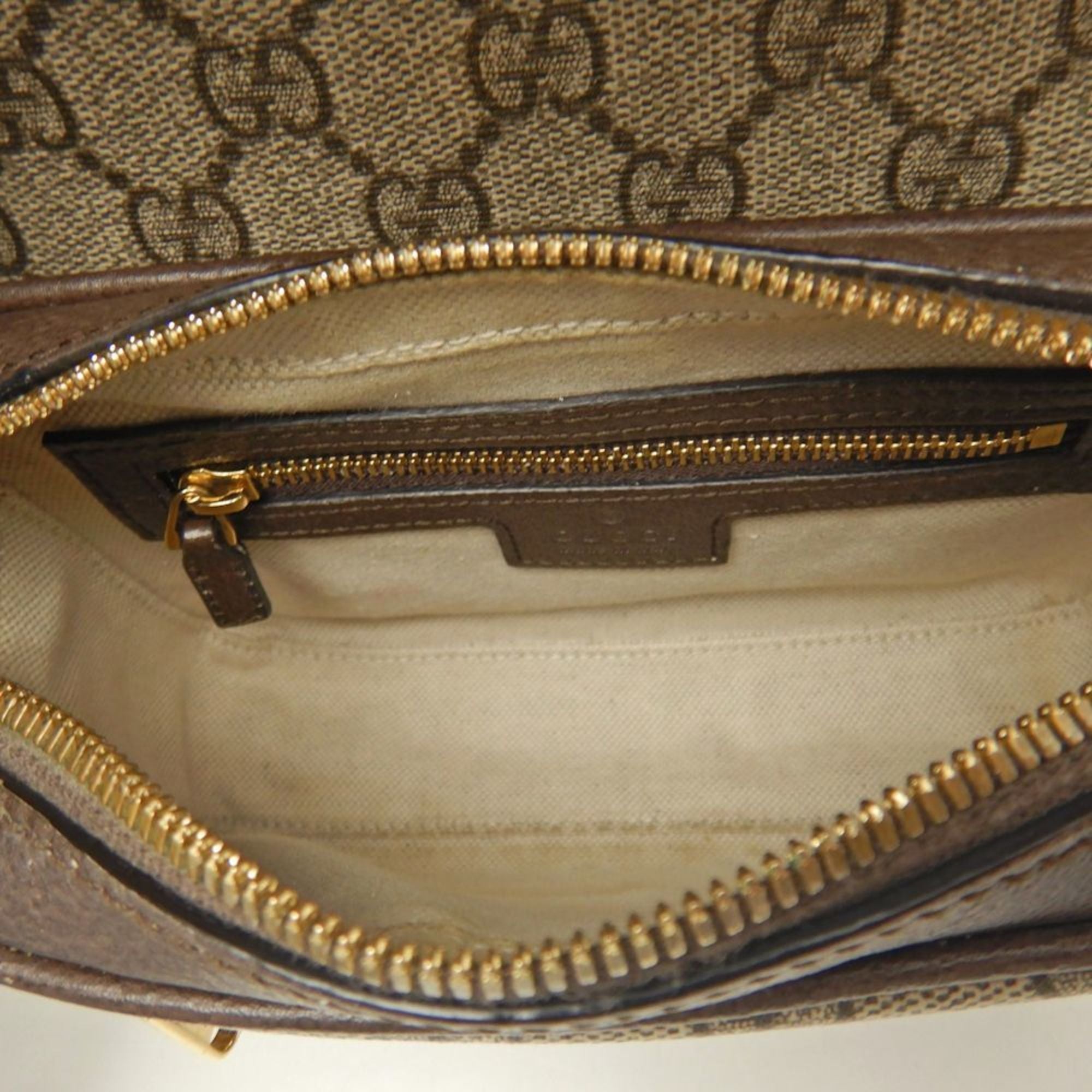 Ophidia Flap Shoulder Bag GG Coated Canvas Mini