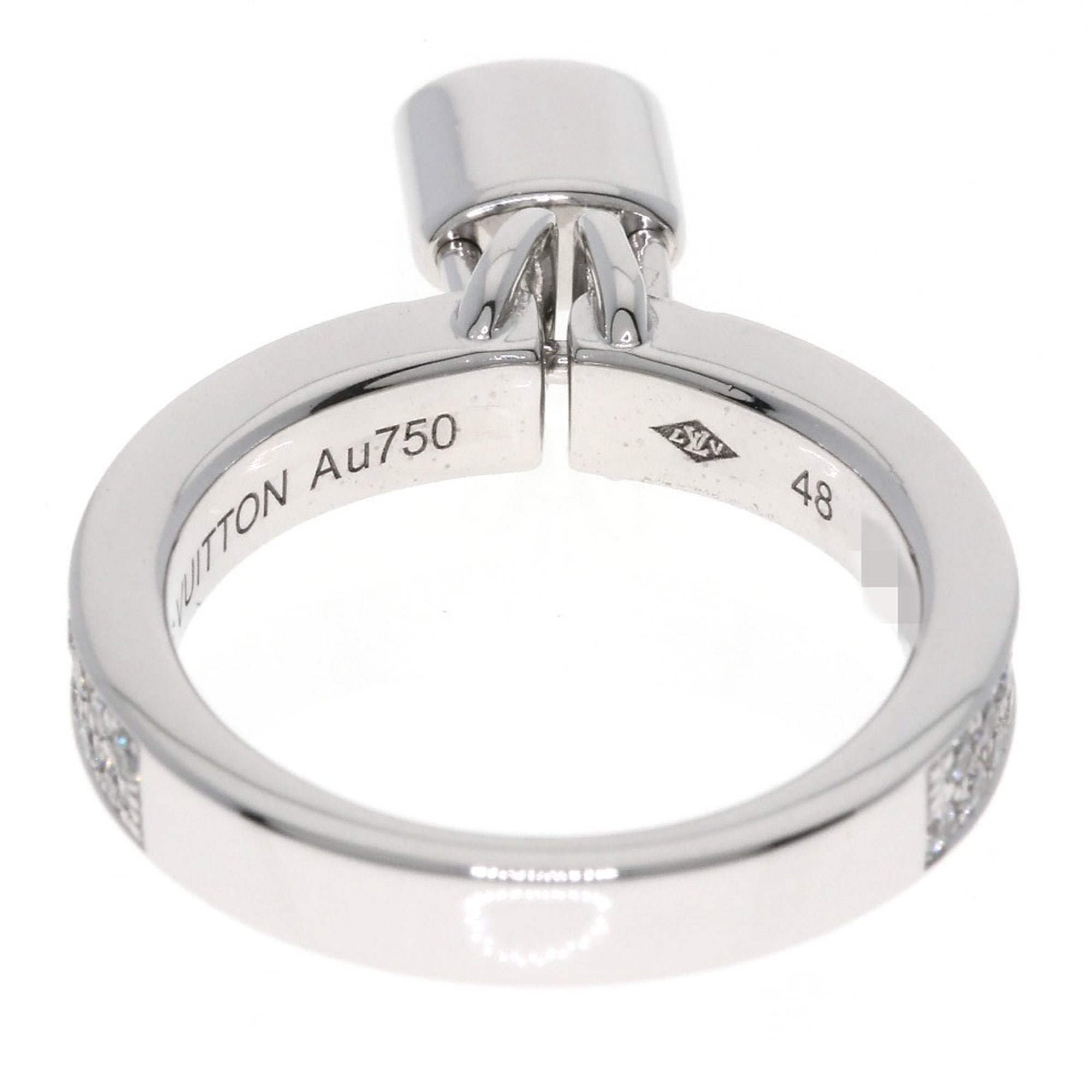 Louis Vuitton White Gold (18K) Band Ring (Pre-Owned)