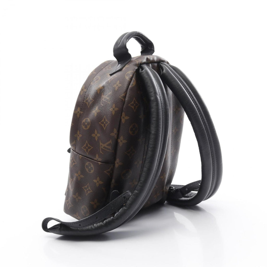 Louis Vuitton Black Brown Pvc Coated Canvas Leather Backpack (Pre-Owned)