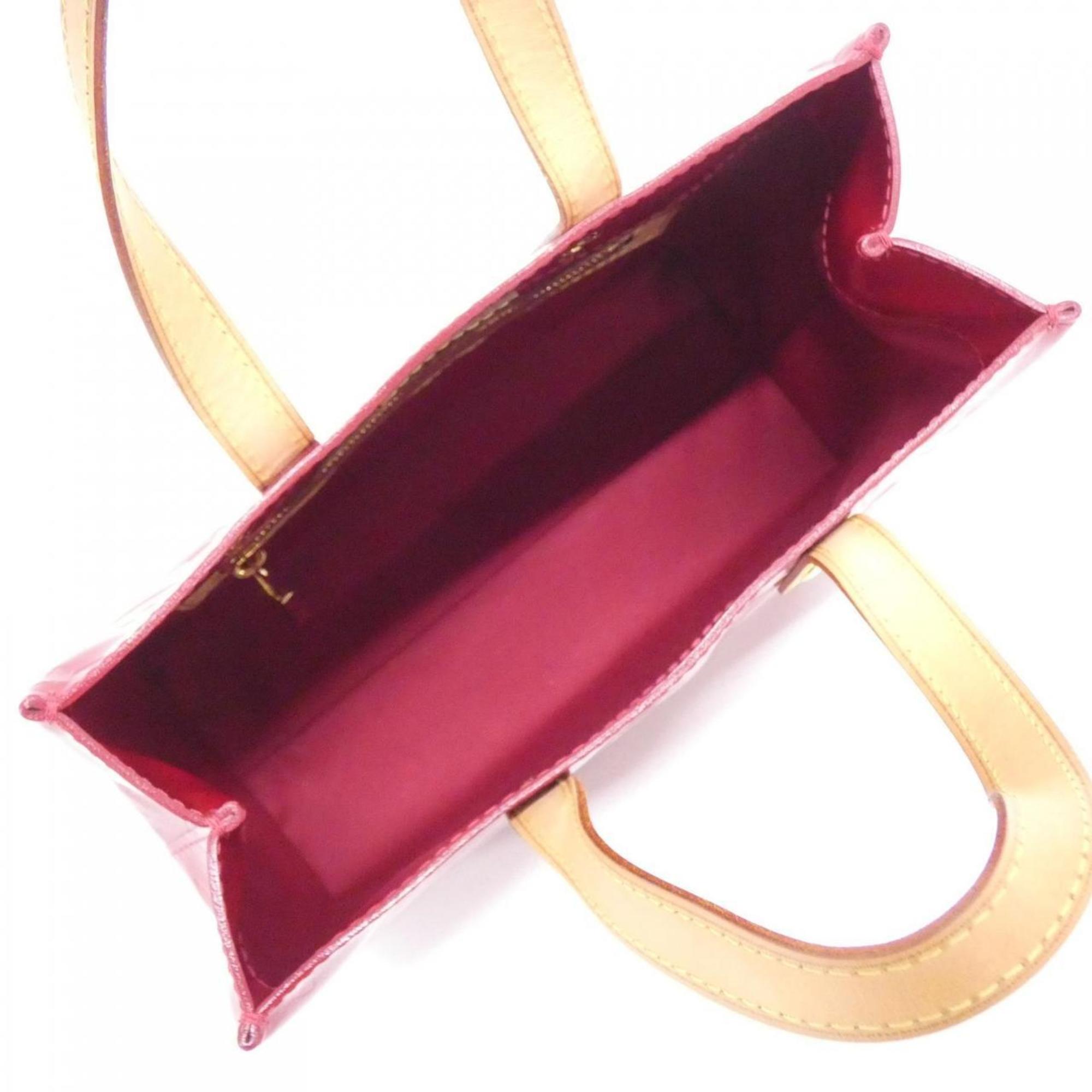 Louis Vuitton Vernis Red Color Leather Handbag (Pre-Owned)