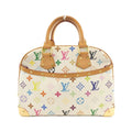 Louis Vuitton White Coated Canvas Handbag (Pre-Owned)