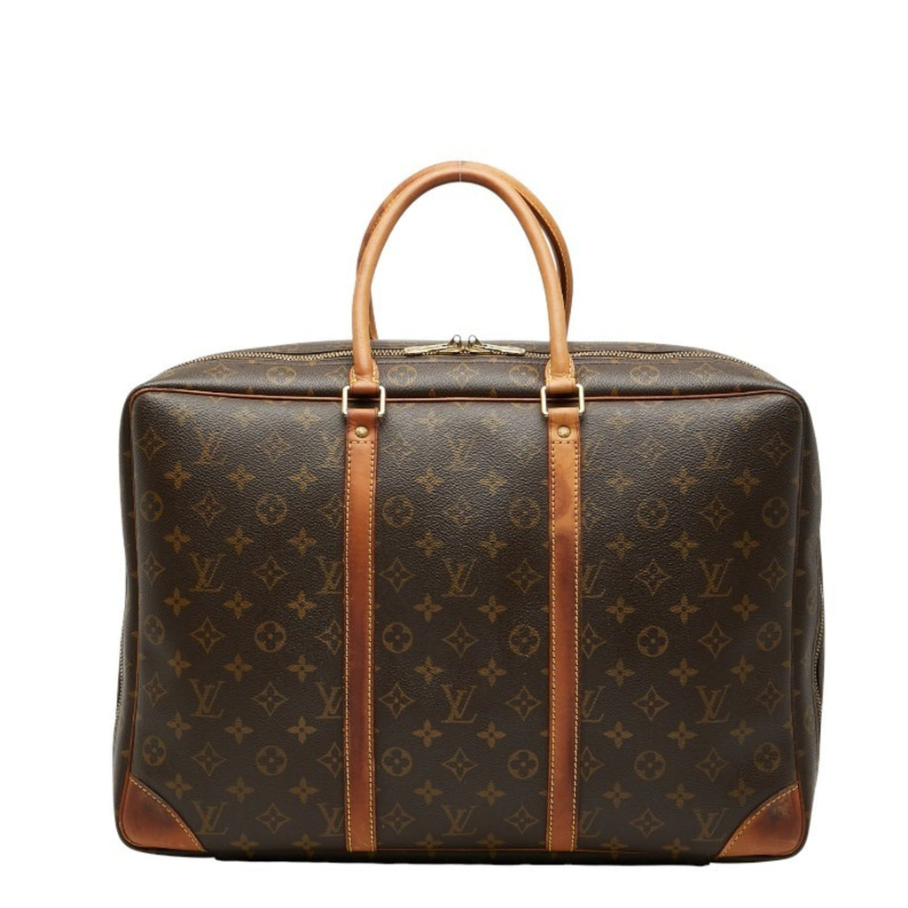 Louis Vuitton Brown Pvc Leather Boston Bag Briefcase (Pre-Owned)