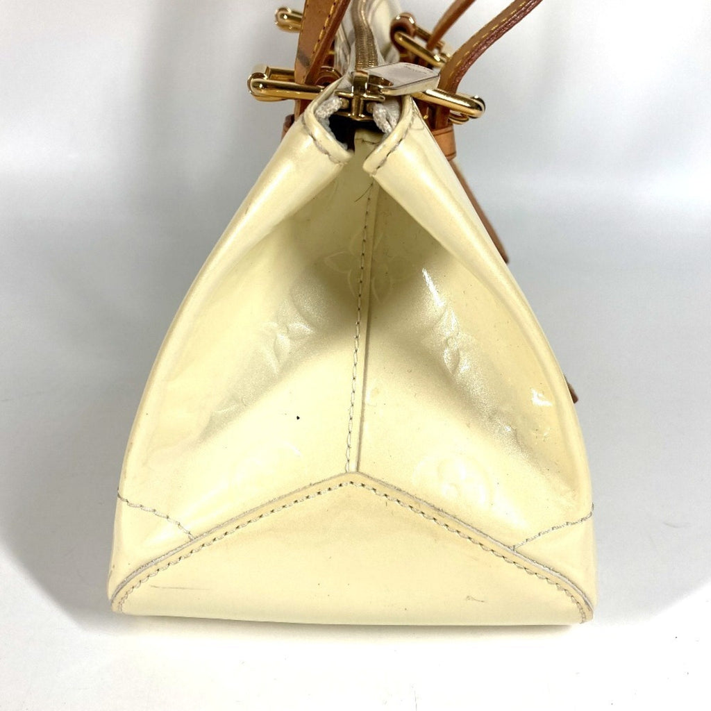 Louis Vuitton Pearl White Monogram Vernis Handbag Shoulder Bag Tote Bag (Pre-Owned)