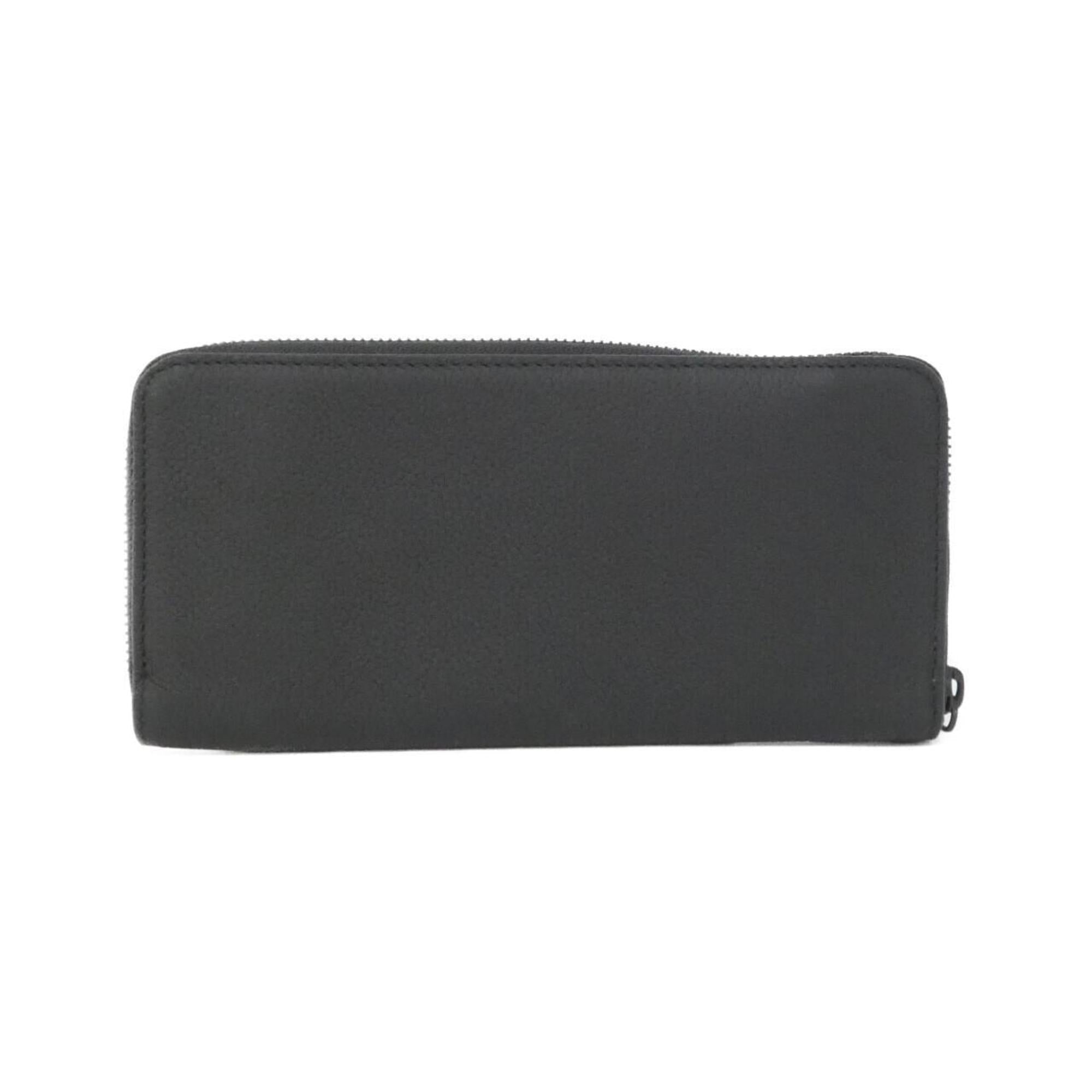 Louis Vuitton Black Leather Long Wallet (Bi-Fold) (Pre-Owned)