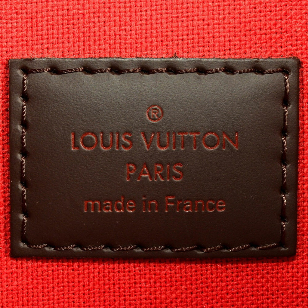 Louis Vuitton Damier Damier Canvas Ebene Leather Shoulder Bag (Pre-Owned)