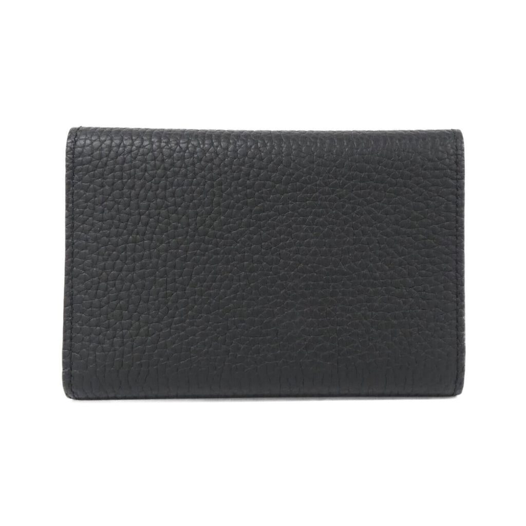 Louis Vuitton Gold Black Hot Pink Leather Wallet (Tri-Fold) (Pre-Owned)