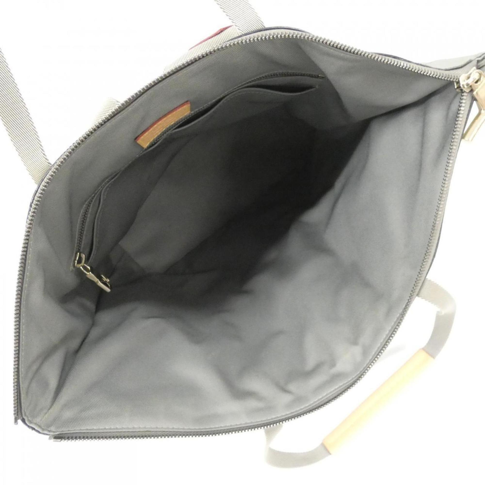 Louis Vuitton Gris Canvas Backpack (Pre-Owned)