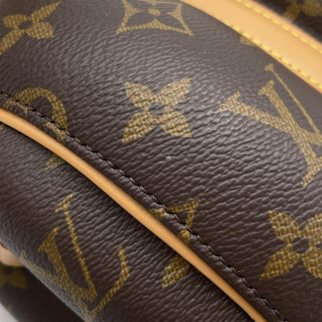 Louis Vuitton Marron Coated Canvas Boston Bag (Pre-Owned)
