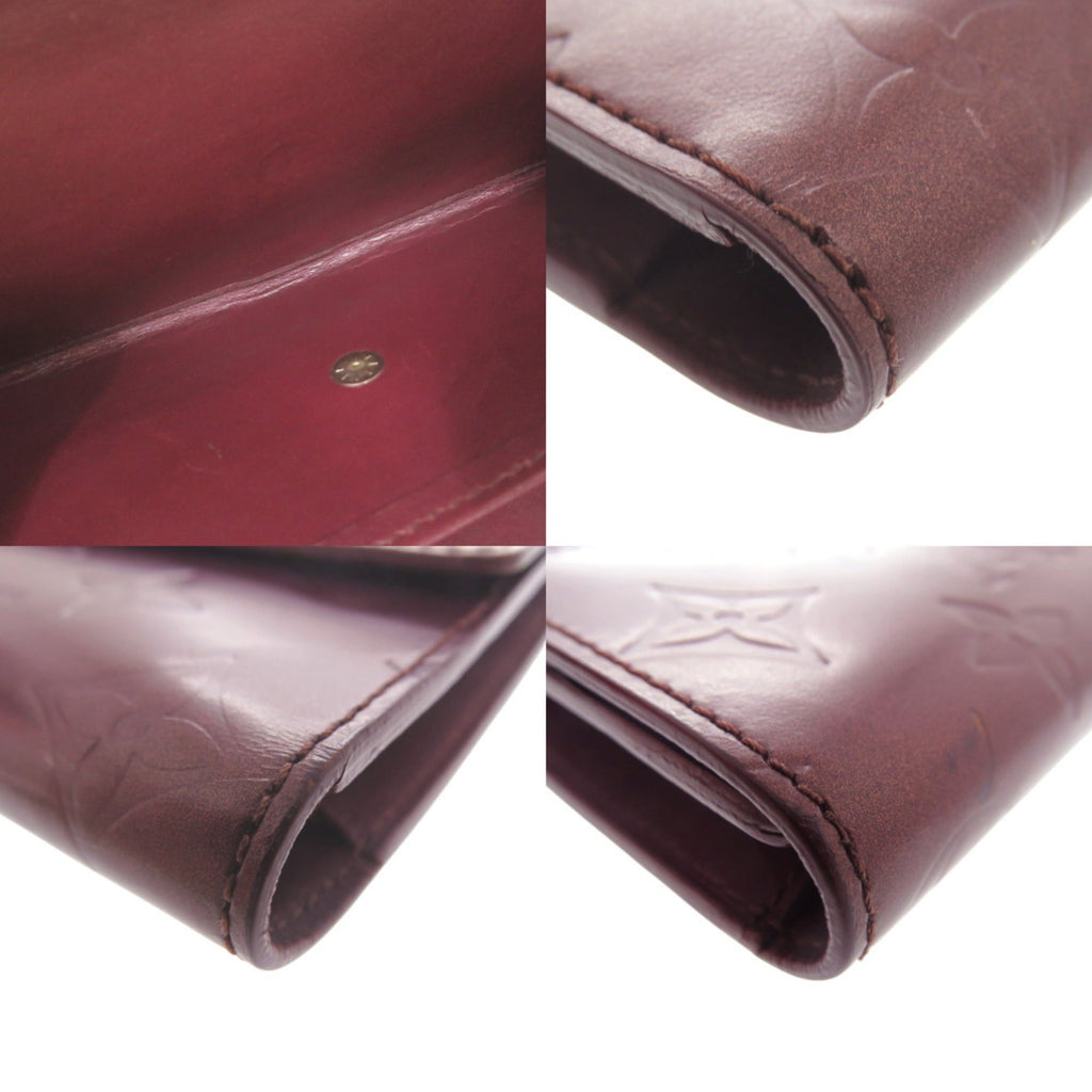 Louis Vuitton Violet Monogram Mat Long Wallet (Tri-Fold) (Pre-Owned)