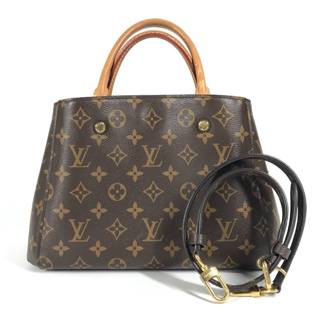 Louis Vuitton Brown Monogram Monogram Handbag Shoulder Bag Tote Bag (Pre-Owned)
