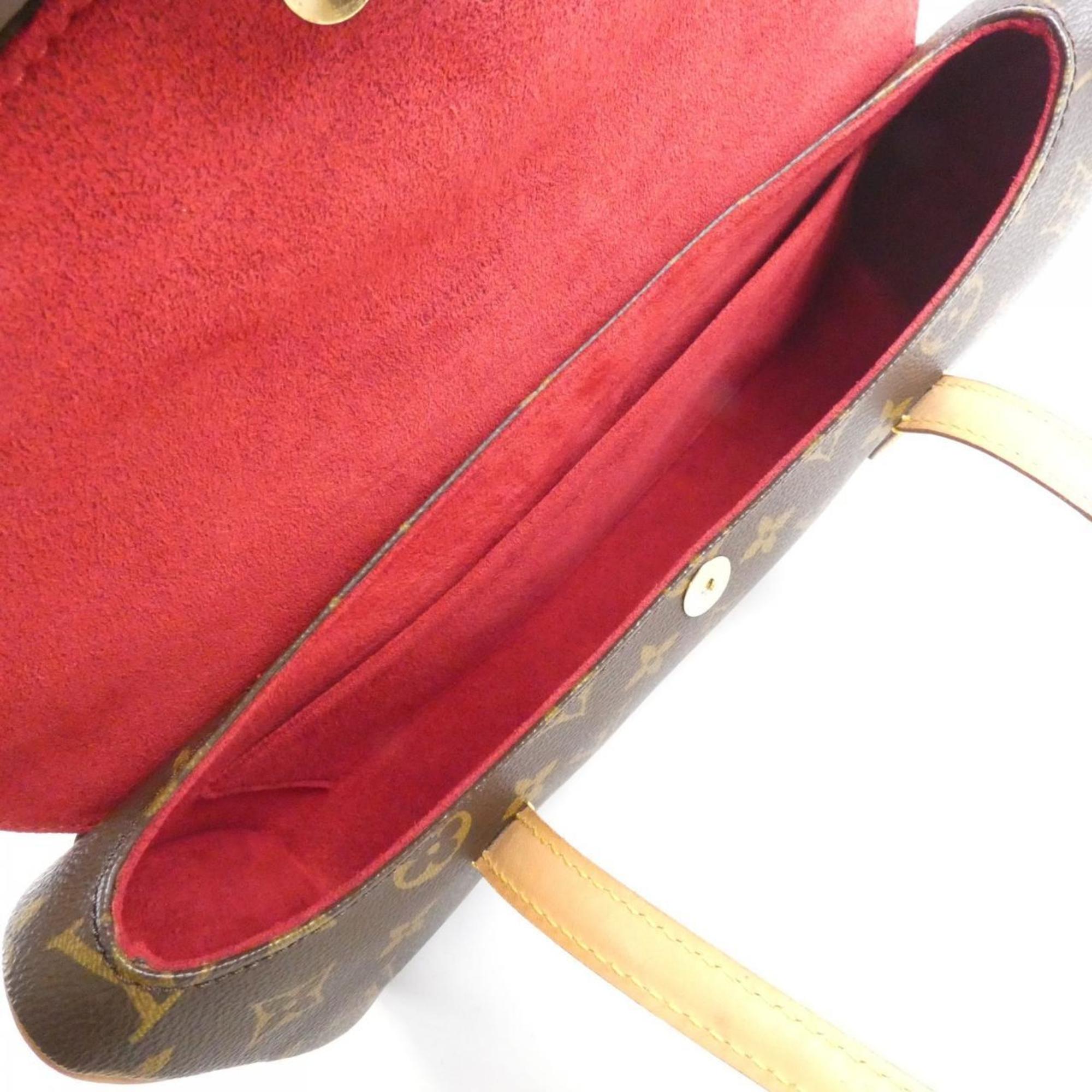 Louis Vuitton Brown Coated Canvas Handbag (Pre-Owned)