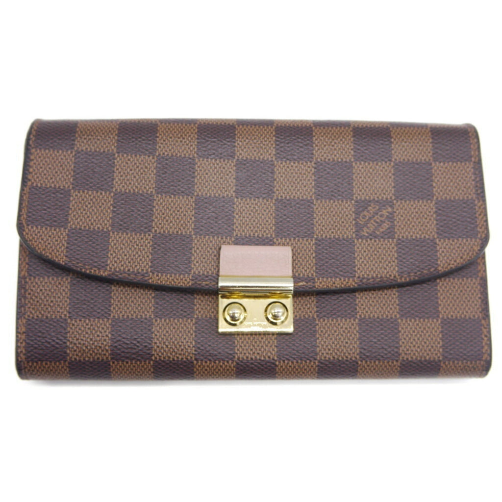Louis Vuitton Magnolia Damier Canvas Leather Chain/Shoulder Wallet (Pre-Owned)