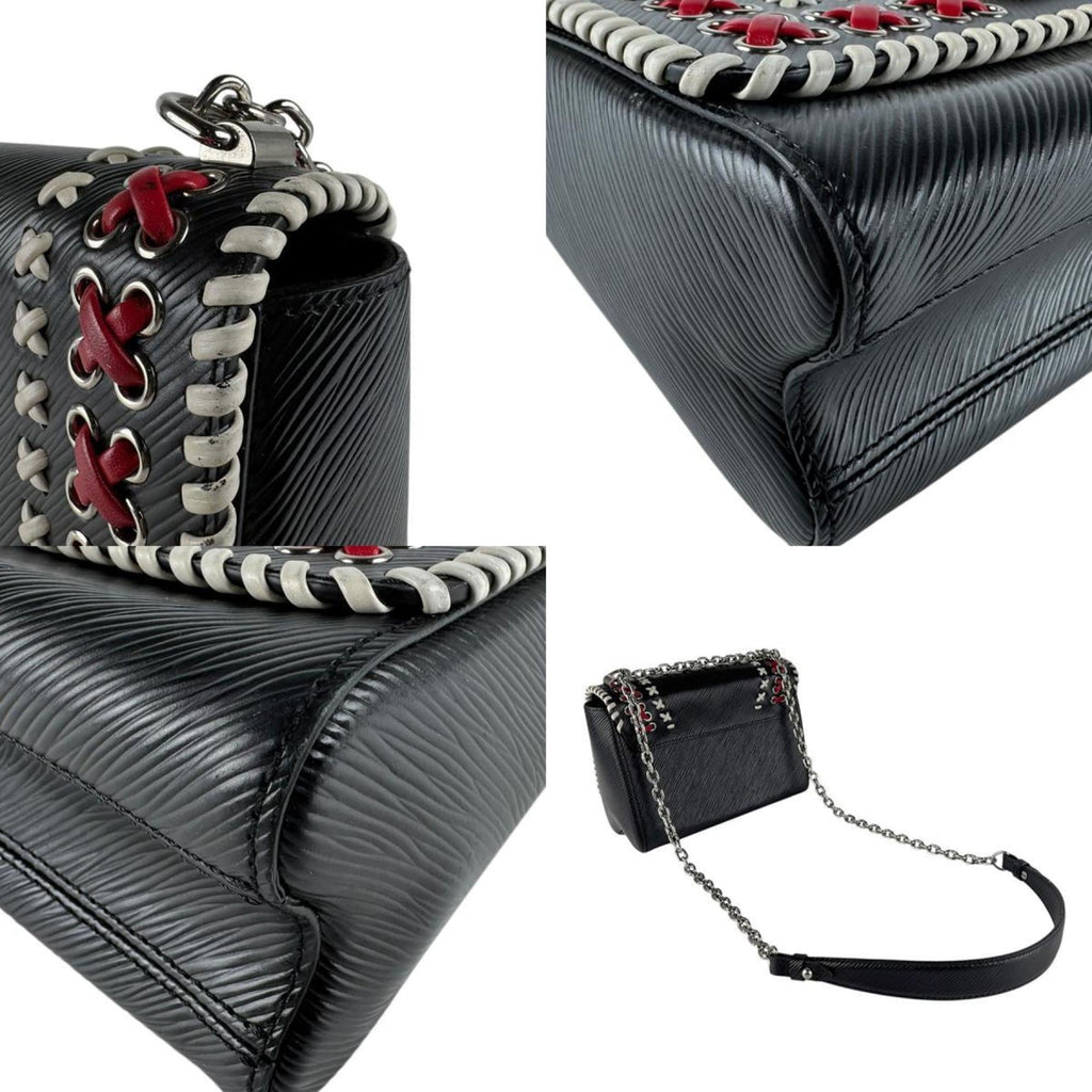 Louis Vuitton Black Off-White Red Color Epi Leather Shoulder Bag (Pre-Owned)