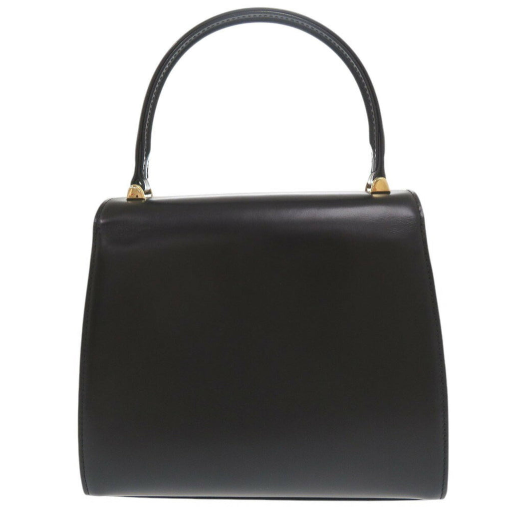 Louis Vuitton Black Leather Handbag (Pre-Owned)