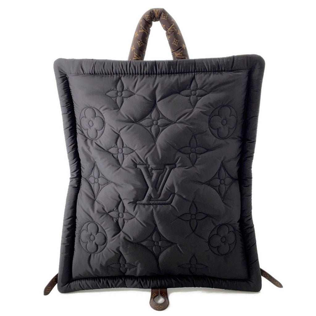 Louis Vuitton Noir Nylon Monogram Backpack (Pre-Owned)