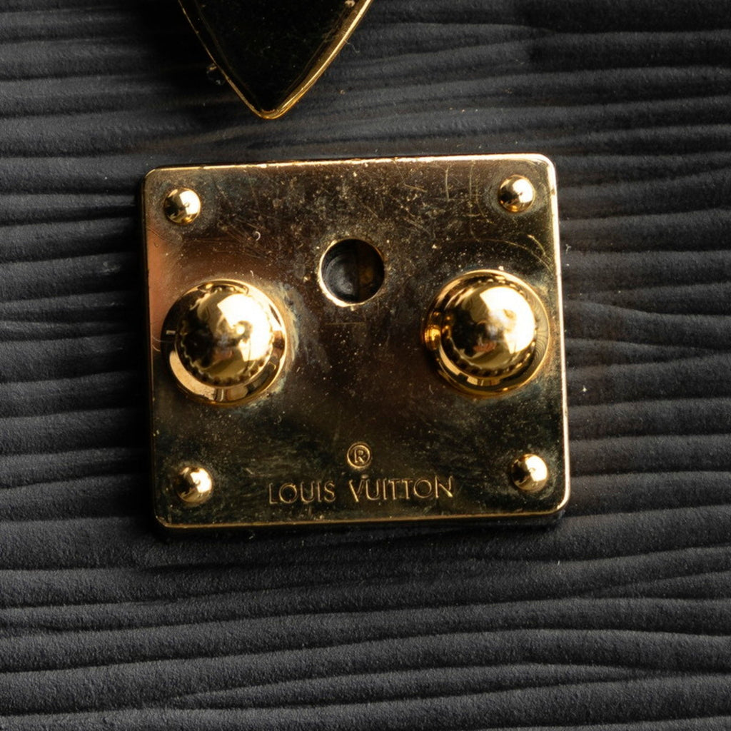 Louis Vuitton Black Noir Leather Shoulder Bag (Pre-Owned)