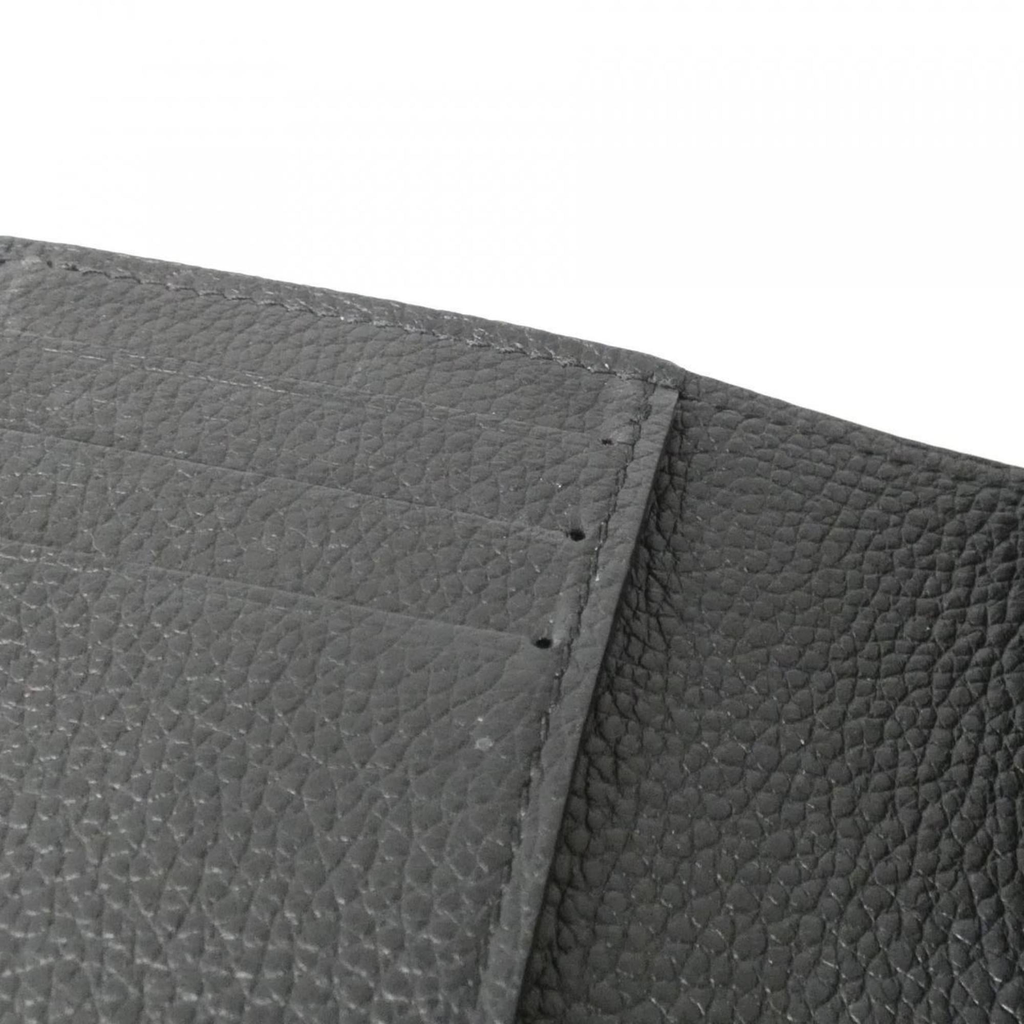 Louis Vuitton Black Leather Wallet (Bi-Fold) (Pre-Owned)