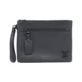 Louis Vuitton Black Leather Handbag Pouch (Pre-Owned)