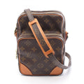 Louis Vuitton Brown Monogram Coated Canvas Leather Shoulder Bag (Pre-Owned)
