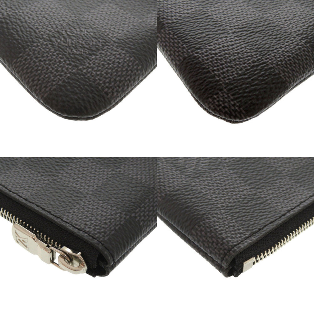 Louis Vuitton Black Damier Graphite Canvas Pochette (Pre-Owned)