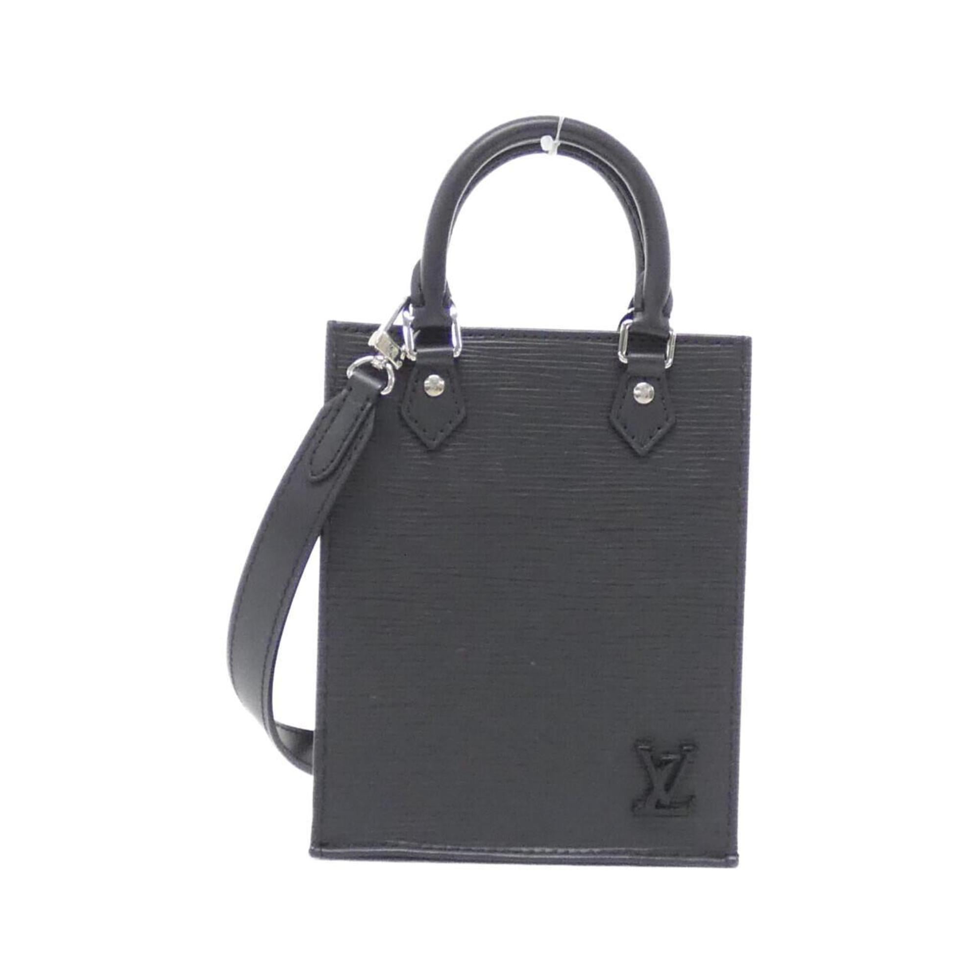 Louis Vuitton Black Leather Handbag (Pre-Owned)