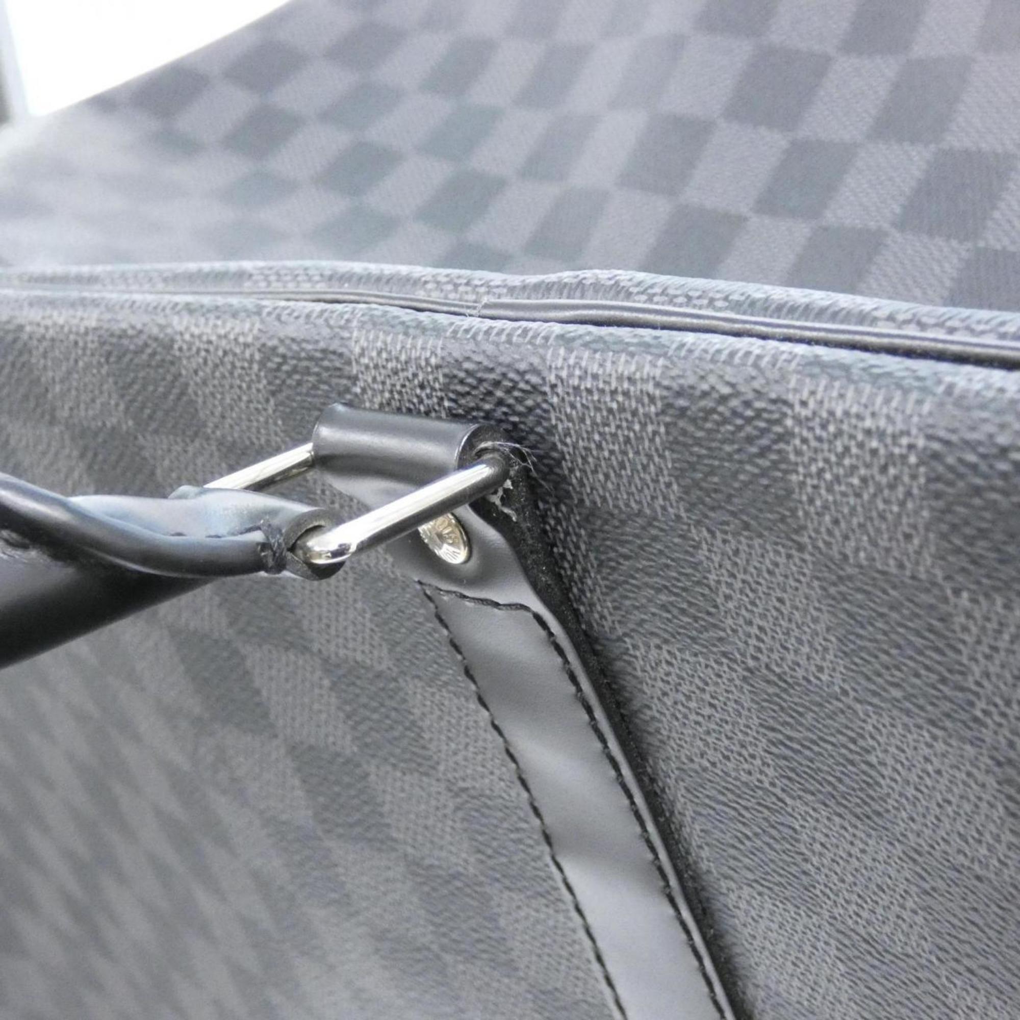 Louis Vuitton Dark Gray Graphite Coated Canvas Handbag (Pre-Owned)