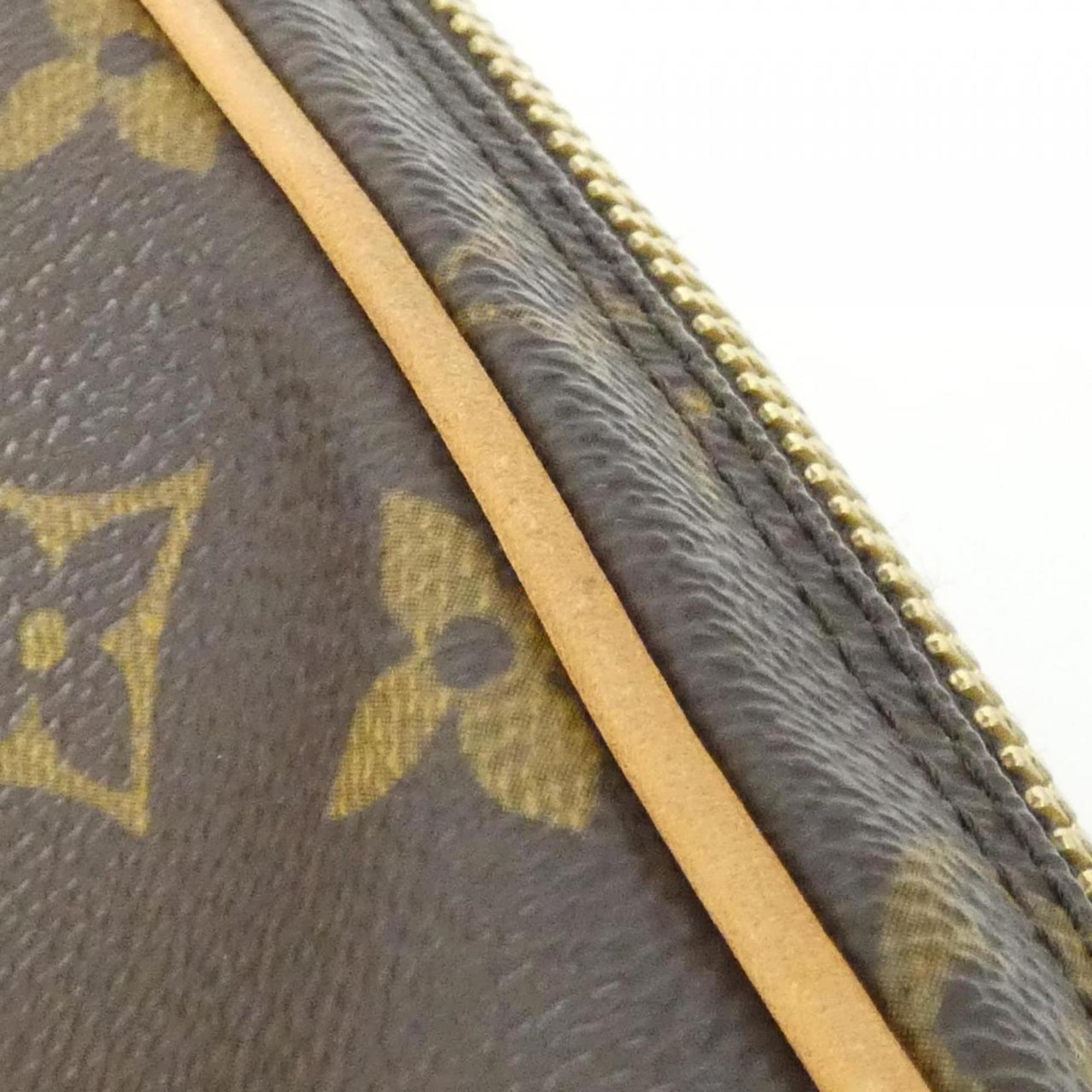 Louis Vuitton Monogram Marron Coated Canvas Pochette Shoulder Bag (Pre-Owned)