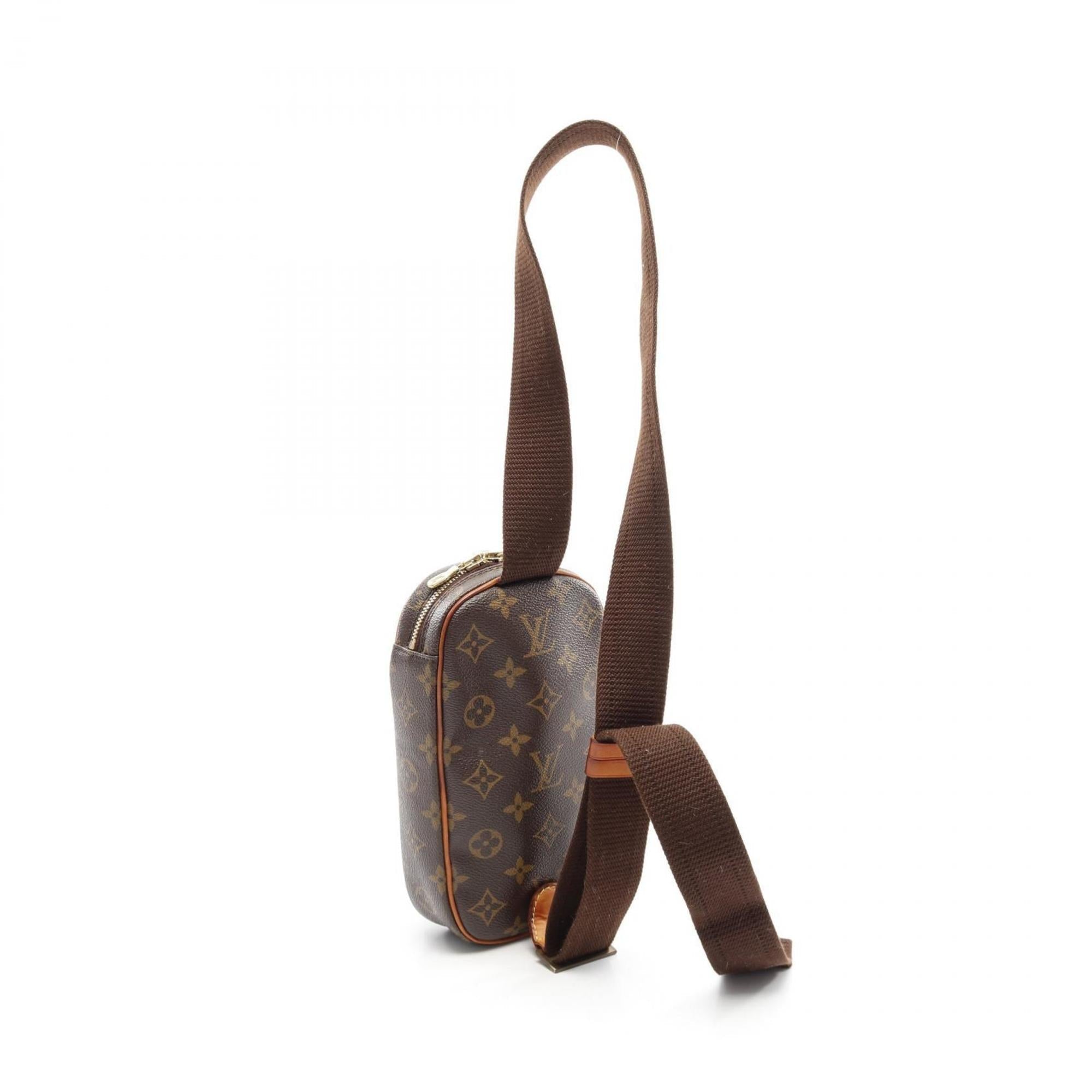 Louis Vuitton Brown Coated Canvas Leather Fanny Pack (Pre-Owned)