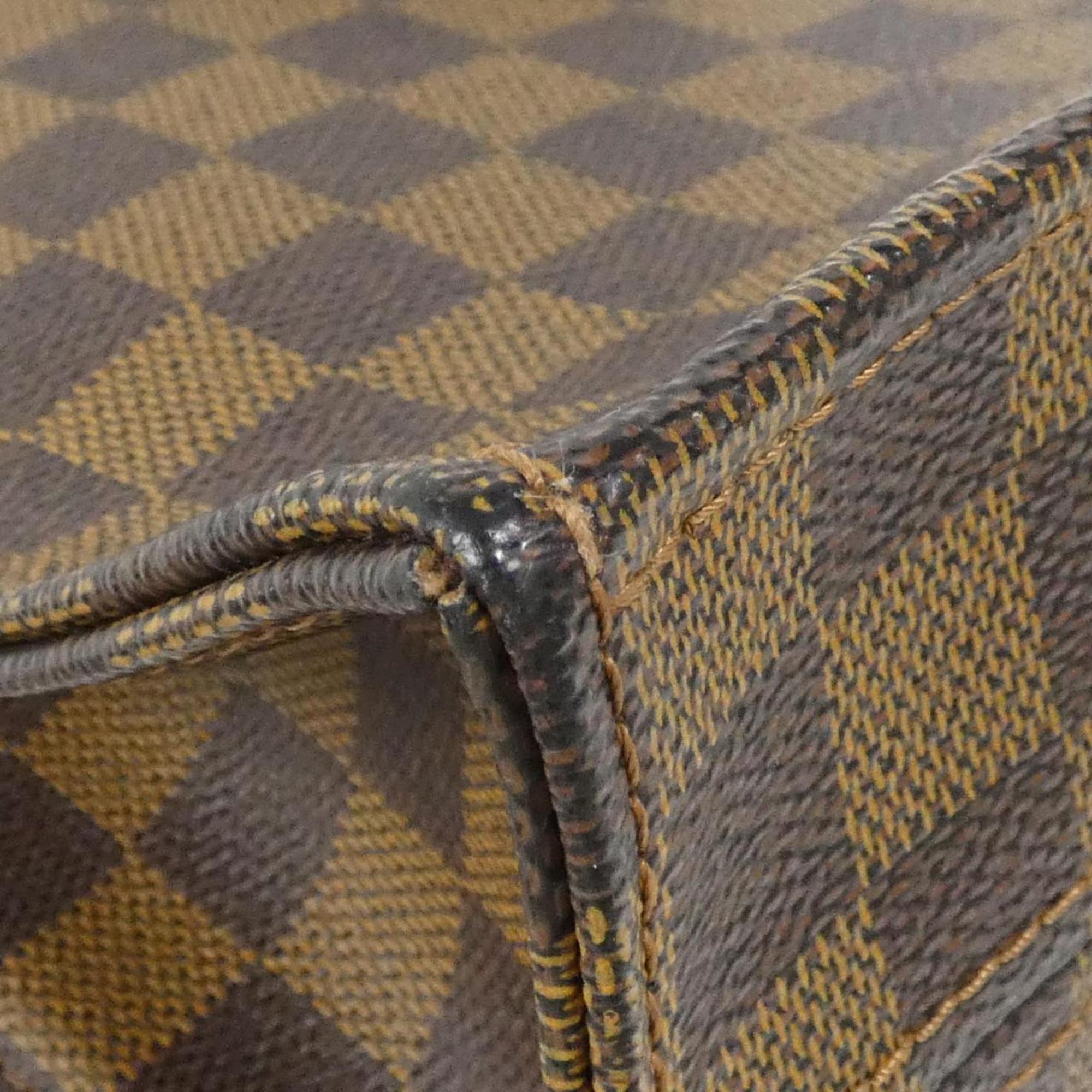 Louis Vuitton Brown Coated Canvas Handbag Tote Bag (Pre-Owned)