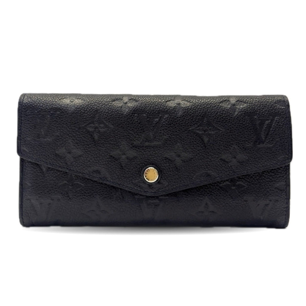 Louis Vuitton Black Infini Monogram Monogram Empreinte Long Wallet (Bi-Fold) (Pre-Owned)