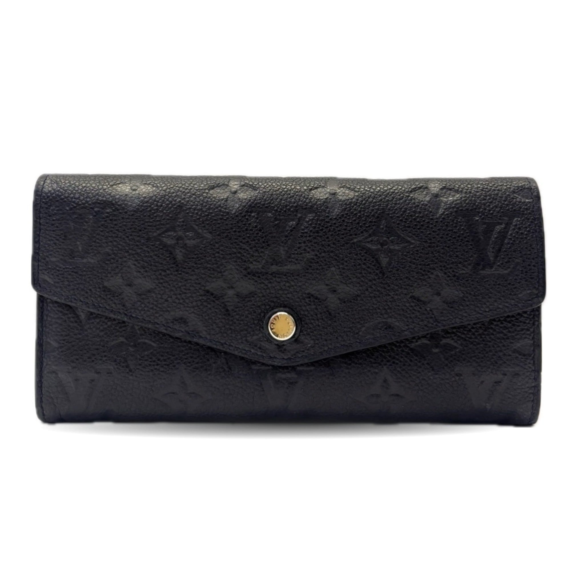 Louis Vuitton Black Infini Monogram Monogram Empreinte Long Wallet (Bi-Fold) (Pre-Owned)